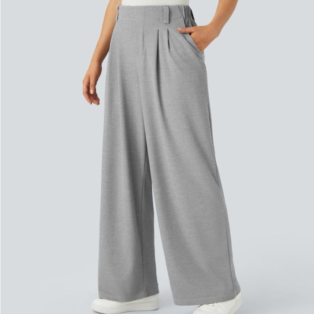Halara Flex High Waisted Pocket Wide Leg Work Pants